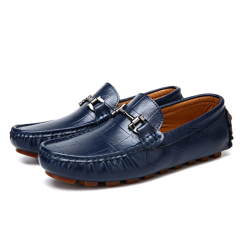 

New sale fashion split leather comfortable shoes slip on mens casual loafers