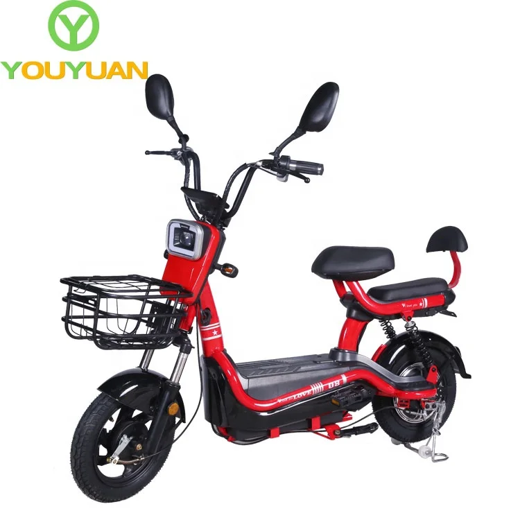 

Y2-C Bicycle E China Two Wheel 350W 48V Strong Electricity Model Fashion Electric Bike, Red/black/white/gold