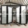 Low price foldable door design external bi fold aluminium doors