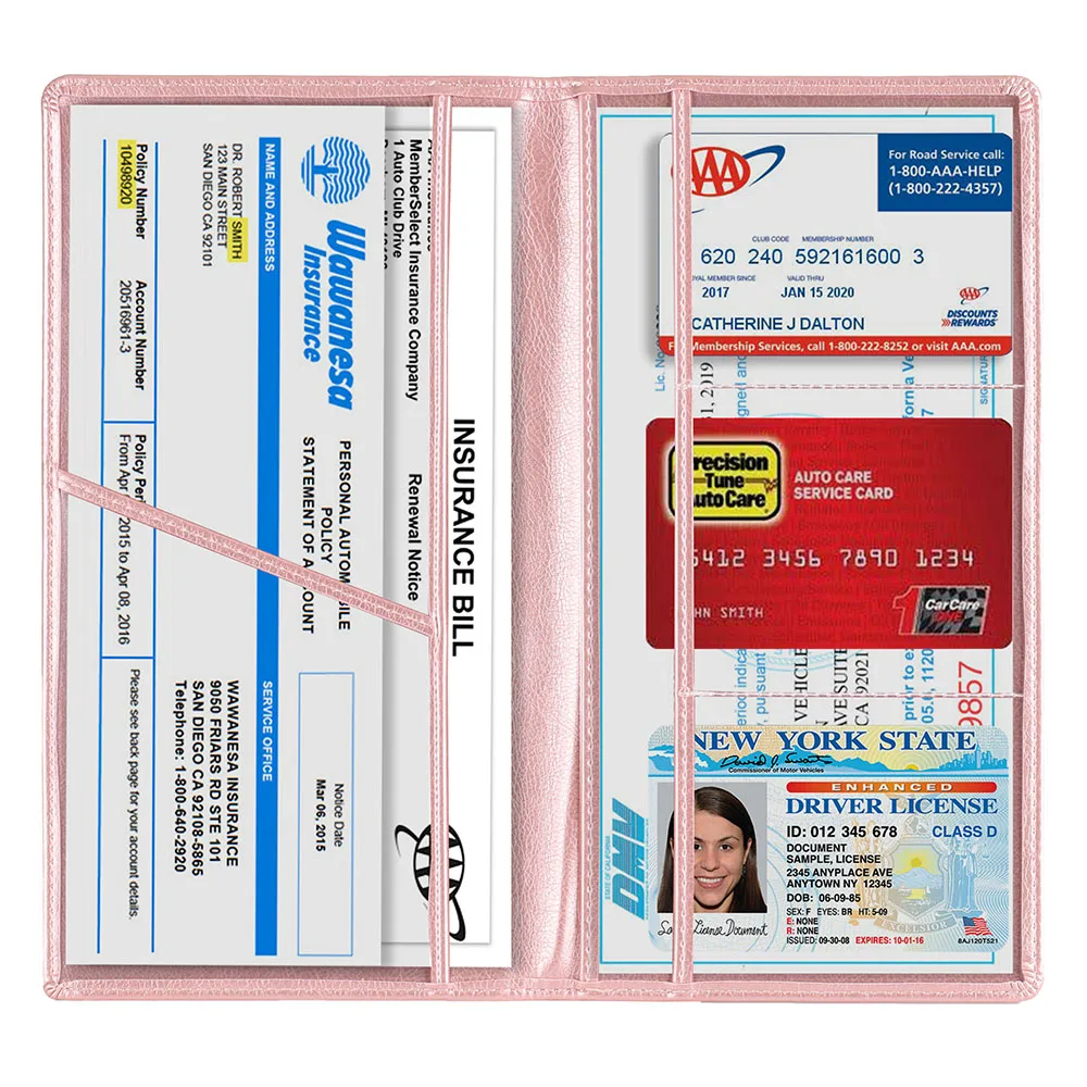 

Wholesale Magnetic Car Registration Insurance Card Holder Organizer for Automobile Document ,ID,Driver's License, Customized