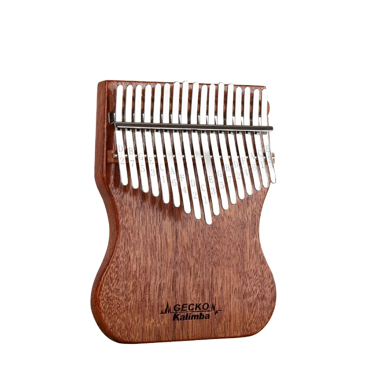 

Solid Mahogany 17 Keys Thumb Piano With Accessories Kalimba Musical Instrument