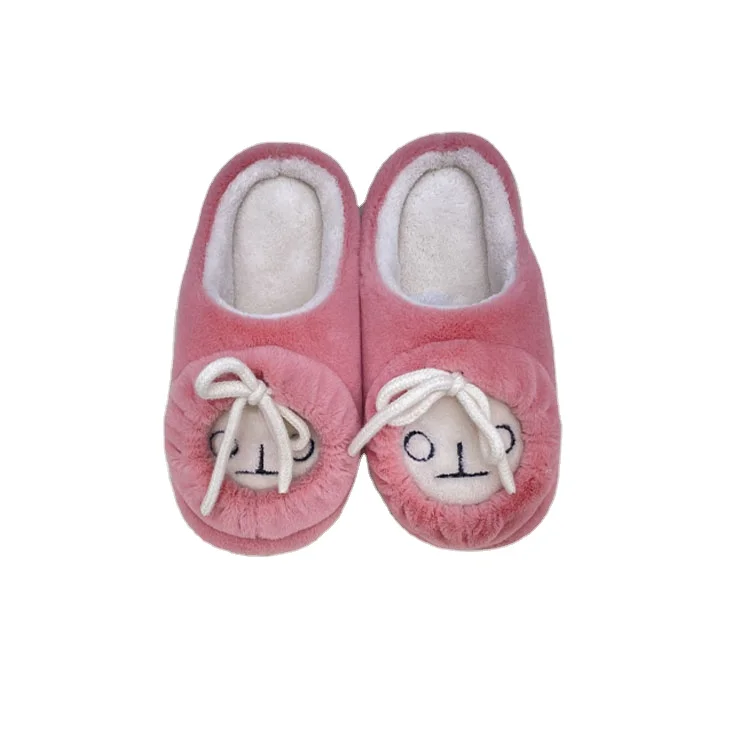 

winter simple indoor bedroom non-slip warm children's slippers, As picture