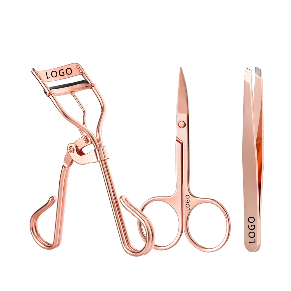 

Eco-friendly Branded Stainless Steel Eyelash Eyebrow Scissors And Private Label Eyelash Tweezers For False Eyelash