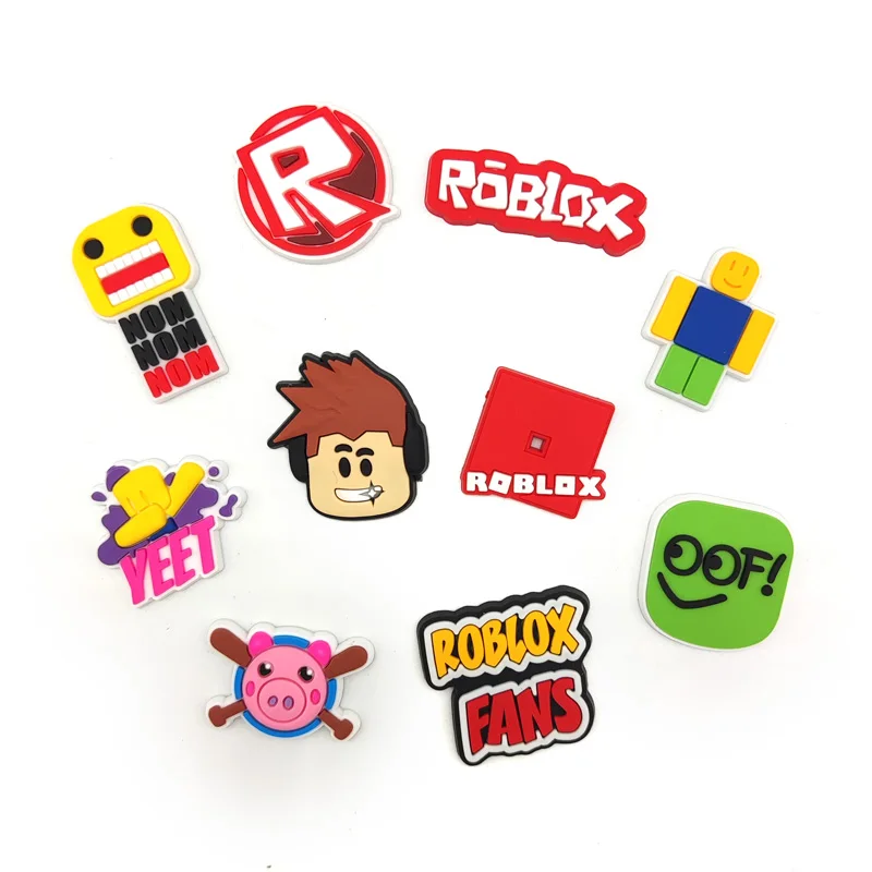 

2021 New Custom Soft Rubber PVC designer croc charms Accessories roblox for Croc Shoe charms, Picture