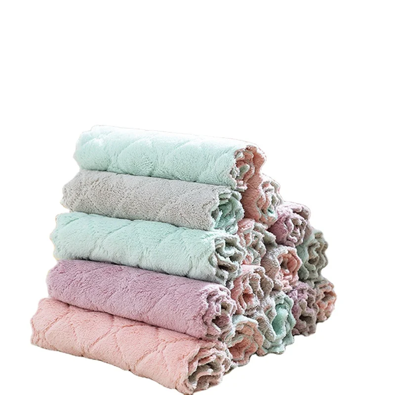 

Home Microfiber Towels For Kitchen Dish Washers Thicker Cloth For Cleaning Micro Fiber Table Kitchen Towel