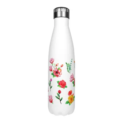 

500 ML Double Wall Insulated Outdoor Sports Drink Cola Shaped 18/8 Stainless Steel Water Bottles with Custom Logo, Customized color