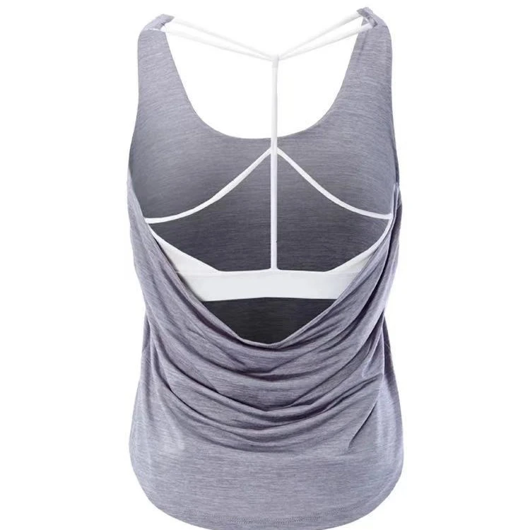 

Genuine Low Price Sexy Loose Sportswear Summer Plain Tight Crop Tops Shockproof Running Tops, Picture show