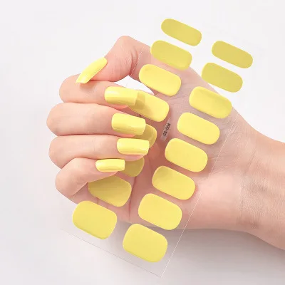

The best quality waterproof nail stickers solid color self-adhesive nail stickers hot sale