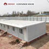 mobile modular 20' prefab bungalow steel frame container tent house