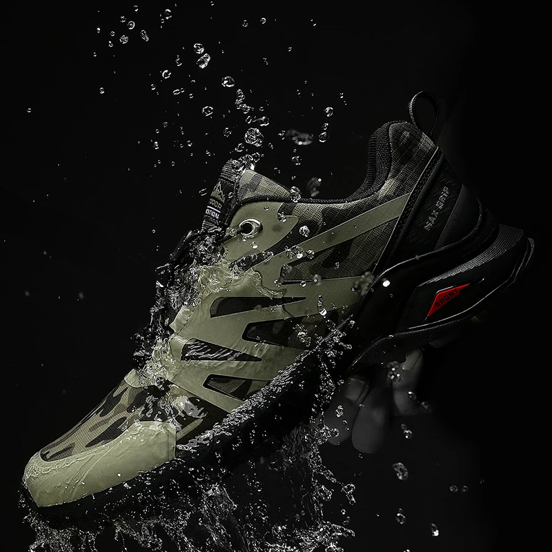 

Top Quality Waterproof Breathable Hiking Camouflage Man Big Size Walking Shoes