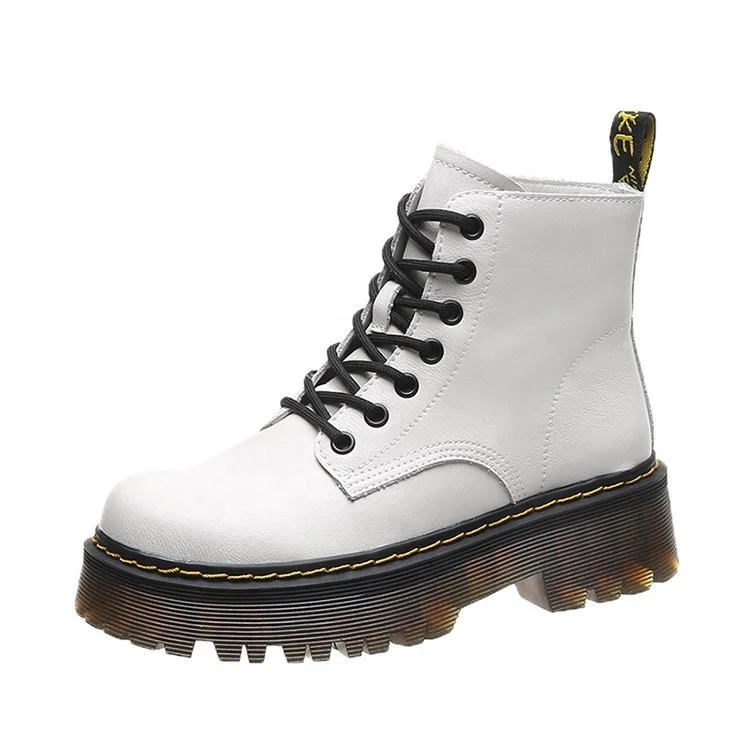 

2021 Fashion Thick Bottom Pu Rubber Boots Shoes Women Boots