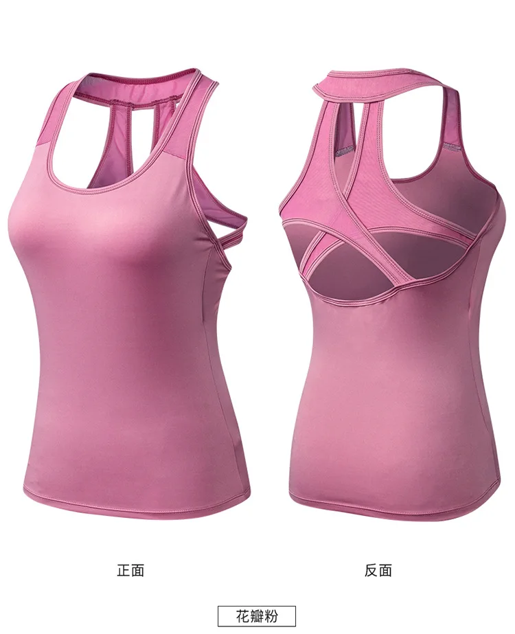 Gym Yoga Vest Women Running Fitness Clothes Sports Top Ladies Mesh Tank Tops