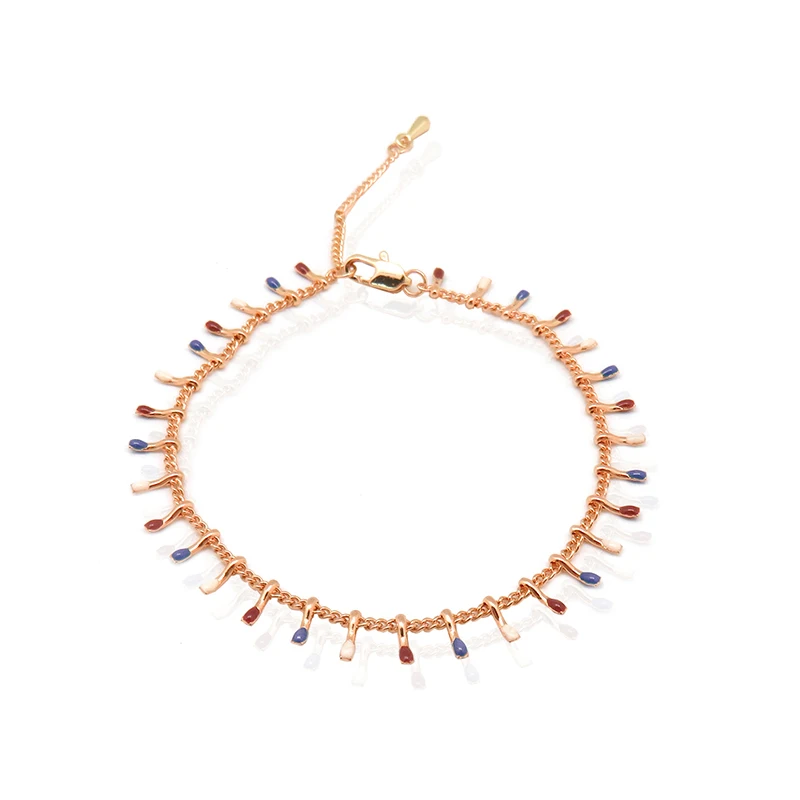 

Fashion Style Latest Exquisite Epoxy Brass Bracelets, As picture