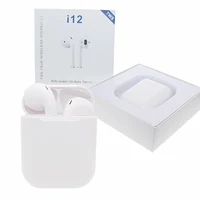 

hot sale i12 tws bluetooth 5.0 wireless headphones support Earphones touch control wireless headset earbuds