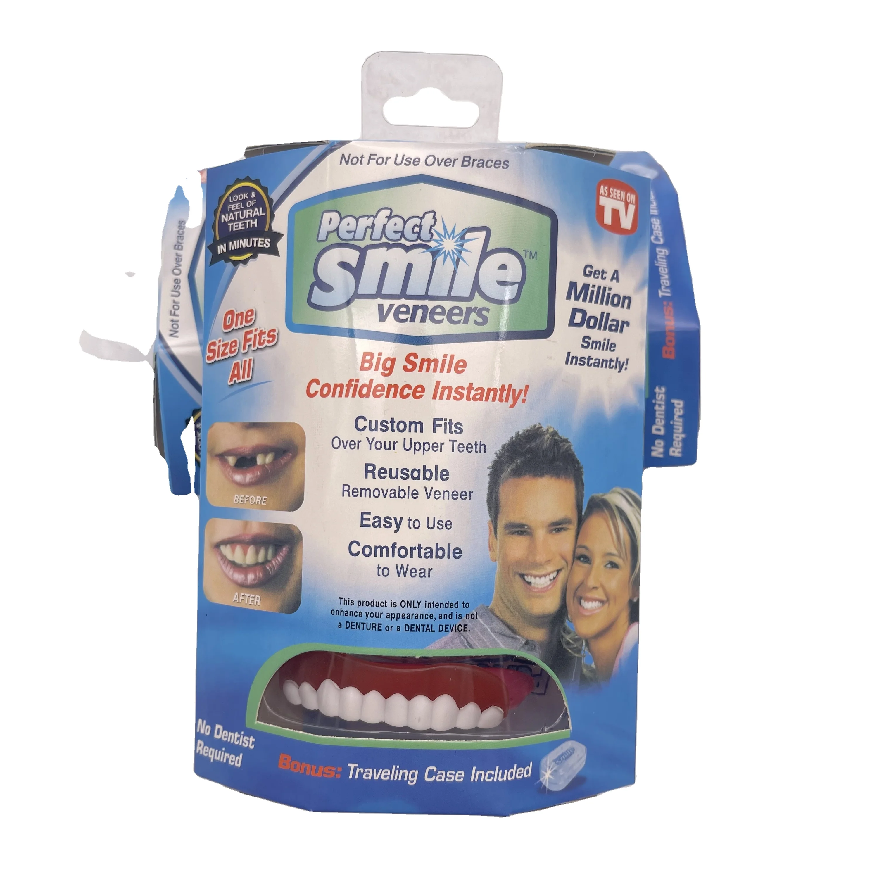 

Smile Dental Veneers Teeth Upper Beauty Denture Perfect Smile Teeth Cover Teeth Whitening Smile Veneers, White color