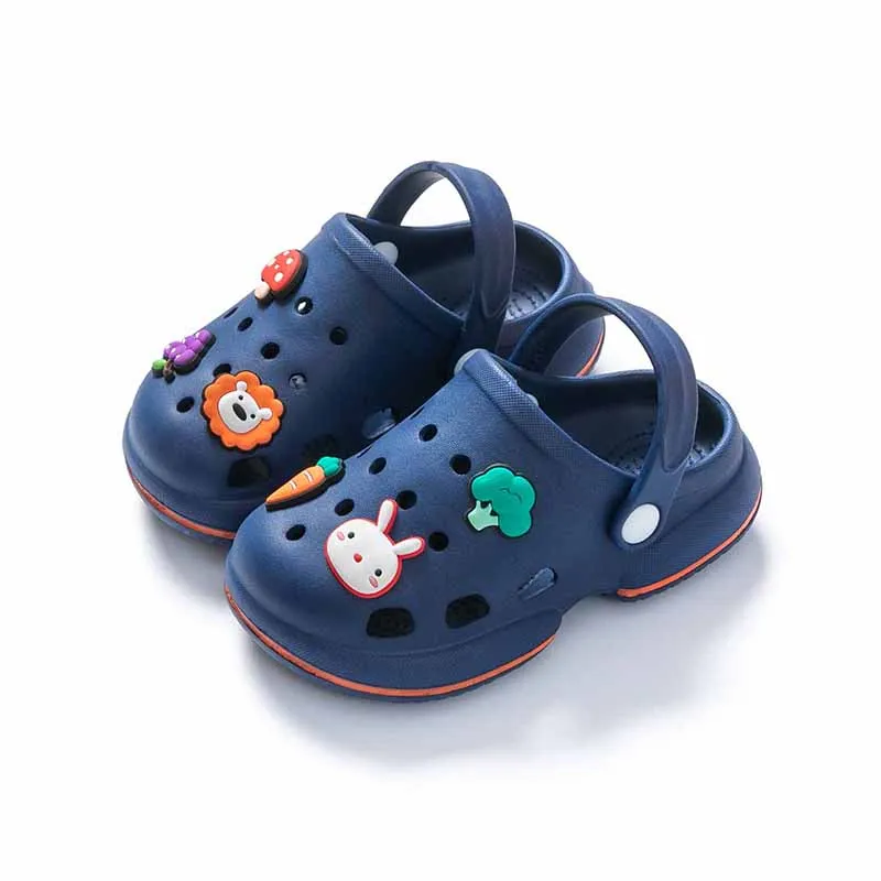 

Hot Non-Slip Soft Slippers Rubber children Massage Beach Slippers Home Sole Eva Clog