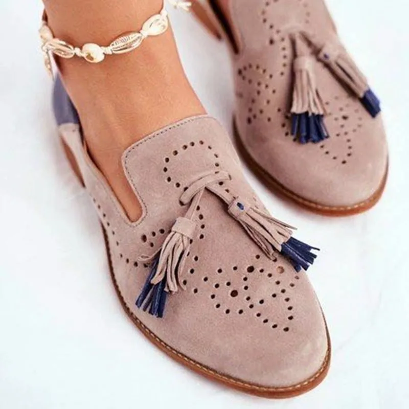 

BUSY GIRL womens elegant flat shoes women 2023 summer fashionable tassel decoration rubber shoes women flat shoes