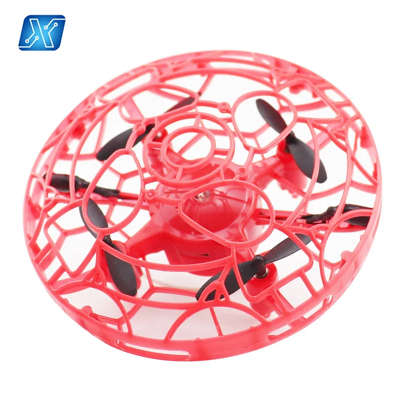 

Anti-collision Flying Helicopter Hand Small Toy UFO Ball Aircraft Sensing Mini Induction Drone Kids Electric Electronic Toy, Red/black