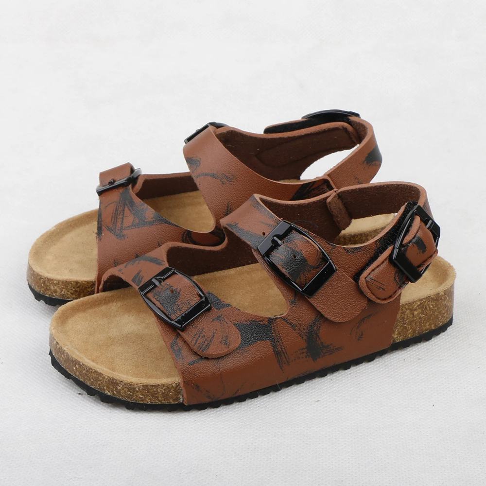 

Anti-Slippery cork sole kids sandals boy 2020