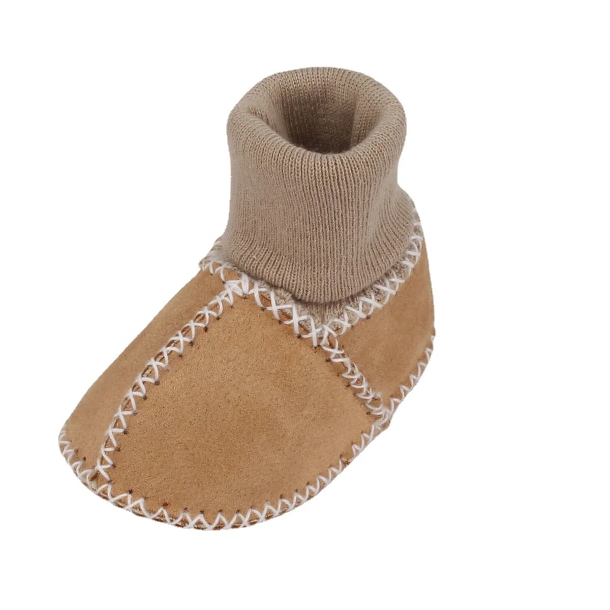 

drop shipping Winter faux Sheepskin Leather baby shoes 0-1 year old breathable warm soft sole toddler shoes cotton socks shoes, Colors