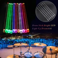 

1 Pair Luminous Drumsticks 5A Acrylic Drum Stick Noctilucent Glow In The Dark Stage Performance Durable Portable