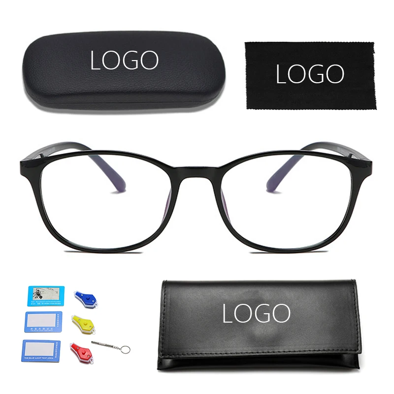 

Unisex Classic Clear Anti Blue Light Glasses Tr90 Eyeglasses Frames Men, 5 colors