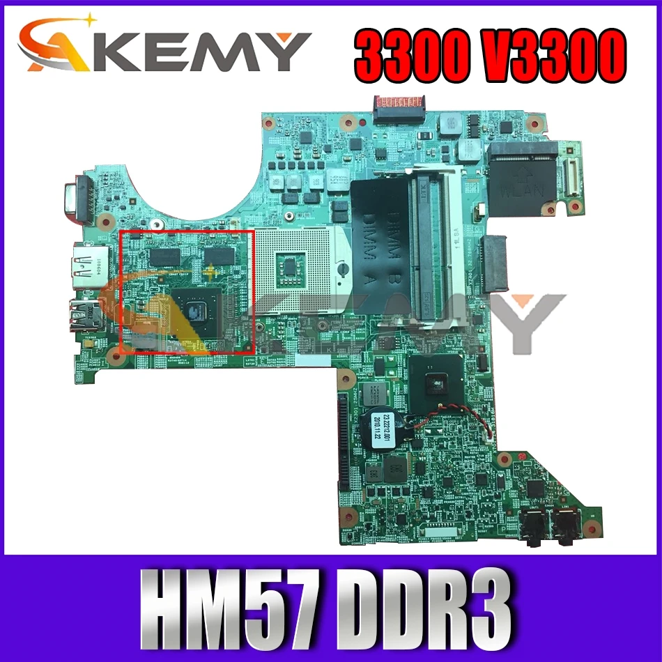 

Original Laptop motherboard for DELL Vostro 3300 V3300 PC Mainboard HM57 CN-05JR09 05JR09 With HM57 DDR3 100% Fully Tested