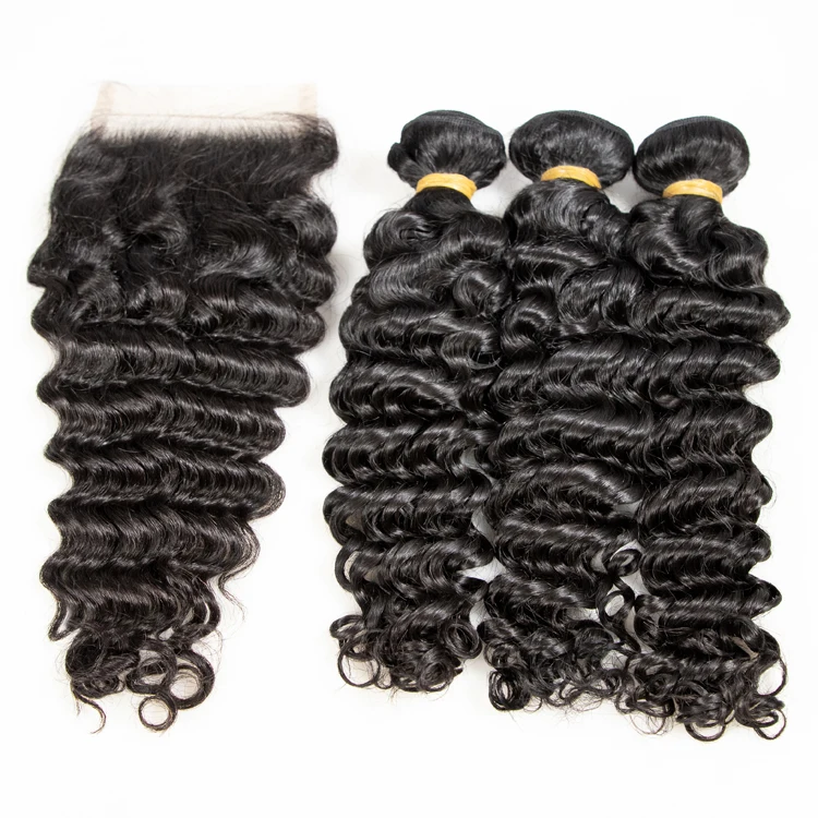 

Grade 9a virgin hair peruvian virgin curly human hair bundles with lace closure,curly weaves with closure,peruvian hair closure, Natural color #1b,light borwn, dark brown