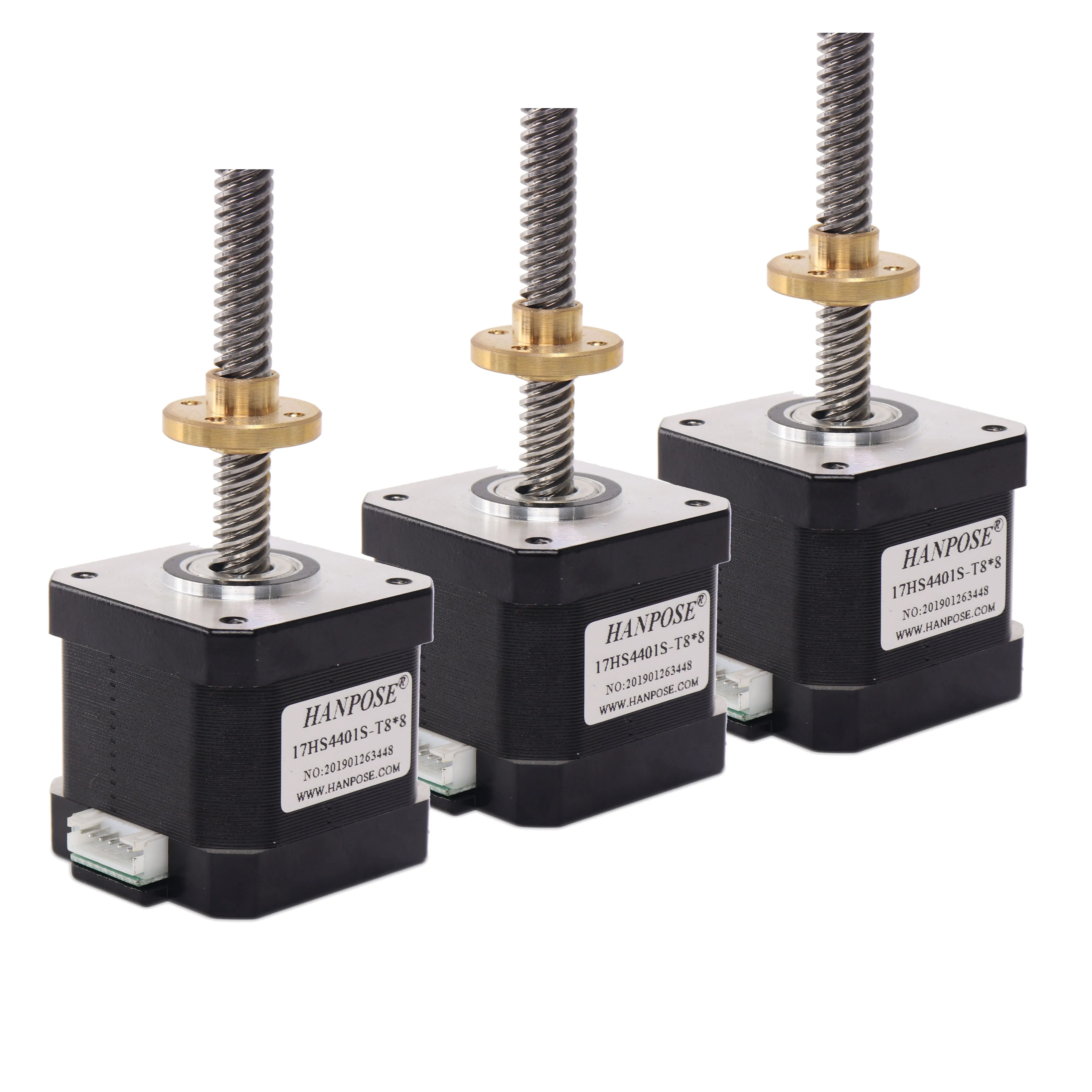 Cnc Screw Stepper Motor 17hs4401st8x8 Screw Length 300mm With Copper