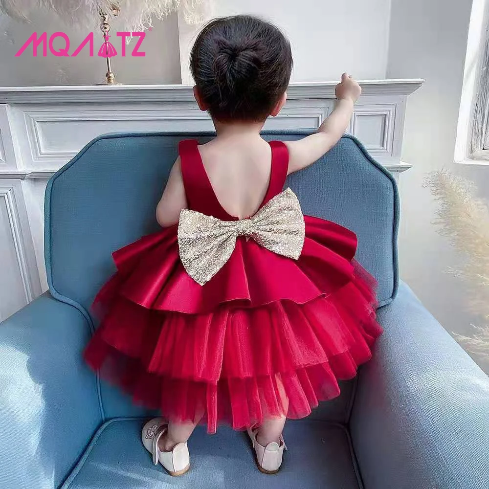

MQATZ Baby Fashion Girl Party Frock Kids Wedding Dress Fluffy Children Princess Dresses L1966XZ