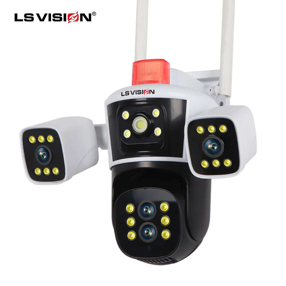 LSVISION 10X zoom wifi camera 3.5 inch cctv kit wireless security cameras network for home