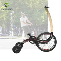 

New Modle Adult Fitness Equipment Mini Running Sport Halfbike Pedal Three Wheel Stand Up Exercise Half Bike