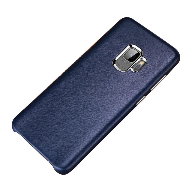 

Accept custom for Samsung S9 S9 Plus real Sheepskin real leather smartphone case Genuine Leather shock proof mobile phone Case, Multi