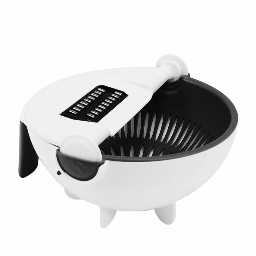 

9 In 1 Multi-functional Chopper Rotate The Vegetable Onion Cutter Slicer Shredder Home Use