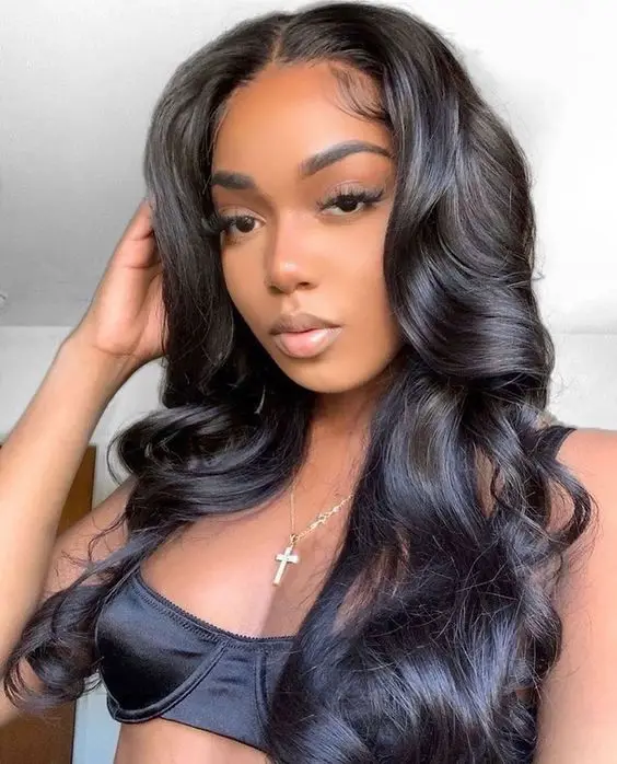 

Cuticle Aligned Brazilian Virgin Human Hair Pre-plucked Guleless Wig Deep Wave 4x4 Lace Closure Wig Bleached Knots