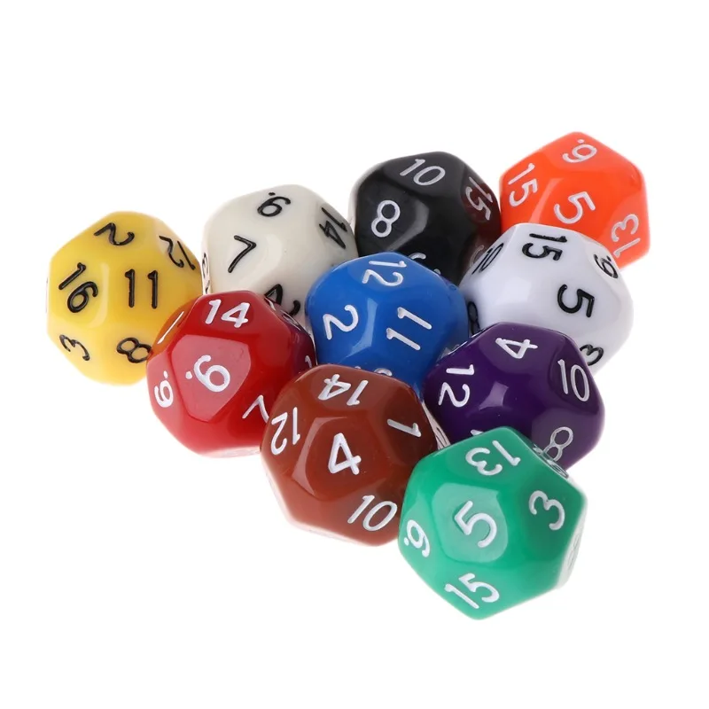 

Puzzle game props Single polyhedral dice made of PMMA, D16 ,1-16 fingers ,16 faces sided DICE