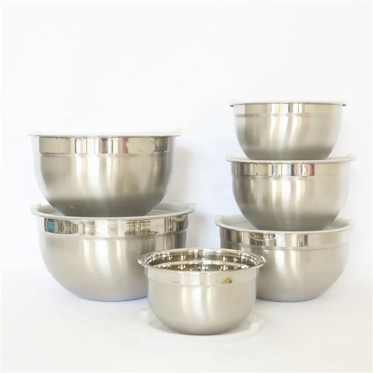 

Hot Sale Kithchen MIxing Bowl for Fruit or Vegetable Stainless Steel Salad Bowl Cake Baking