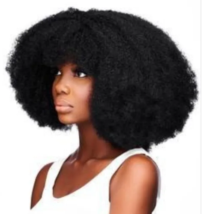 

Hot Selling Unprocessed Indian Virgin Human Hair Afro Curly Black Clip In Hair Extension, Custom colors