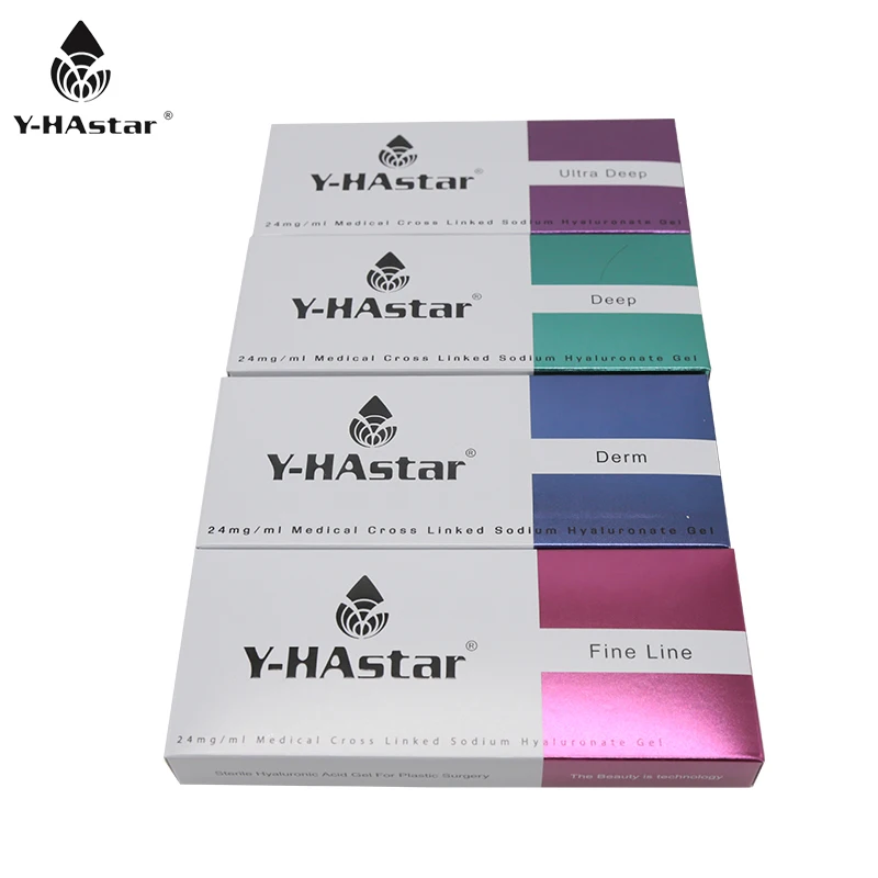 

Hyaluronic acid forehead mouth lines face filling injection dermal filler, Transparent