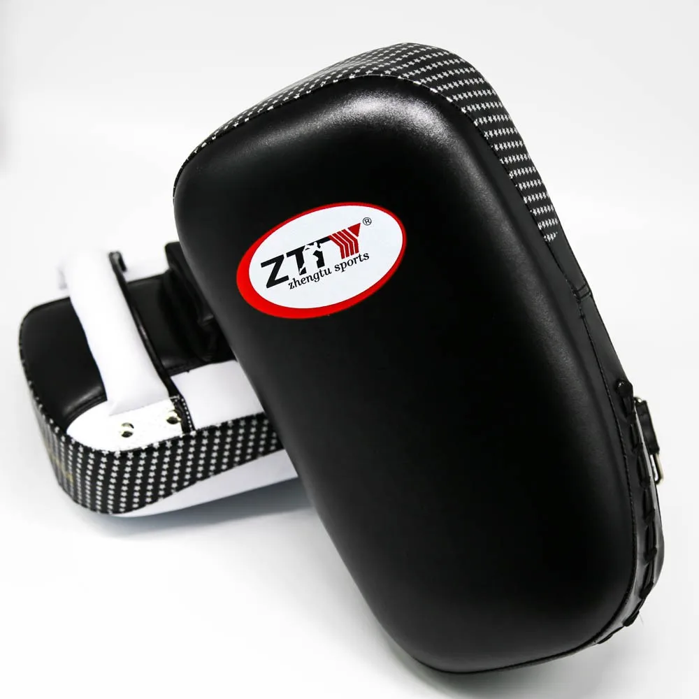 

Leather Curved Boxing Pads Focus Mitts for Boxing MMA Fight Kickboxing Taekwondo Training Protecting