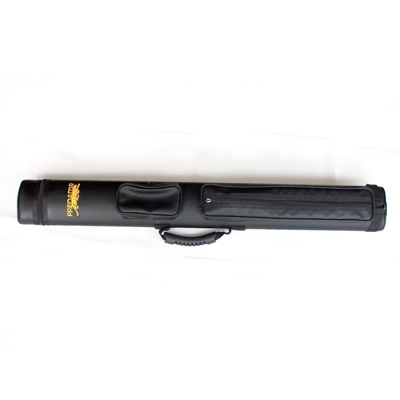 

Black 2B2S PU leather billiard pool cue bag