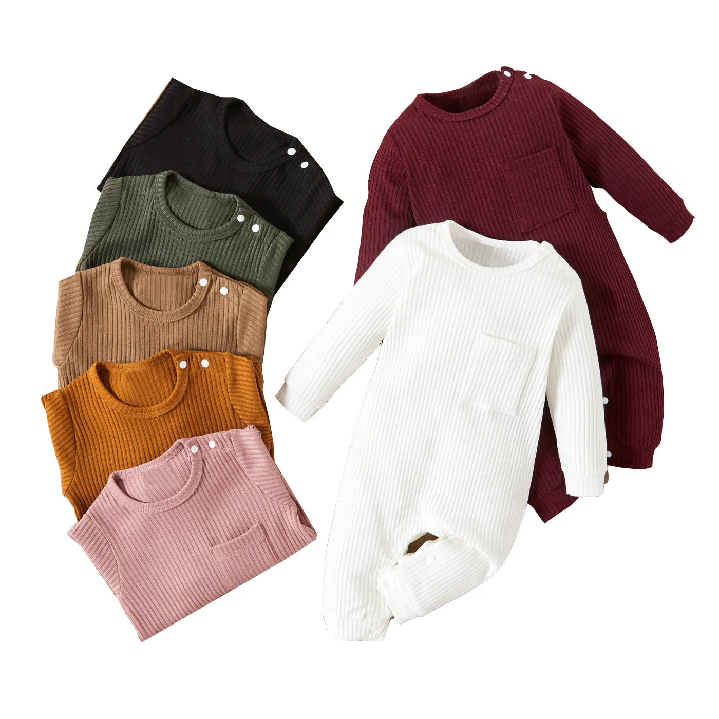

OEM Babi Clothes Breathable Baby Jumpsuit Long Sleeve Bodysuit Clothes Unisex Infant Clothing Baby Rompers