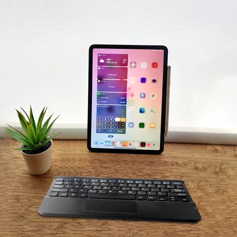 

portable custom wireless mini keyboard with touchpad Support Multiple Devices Connection with Tablet and Smartphone, Normal grey, various color is optional