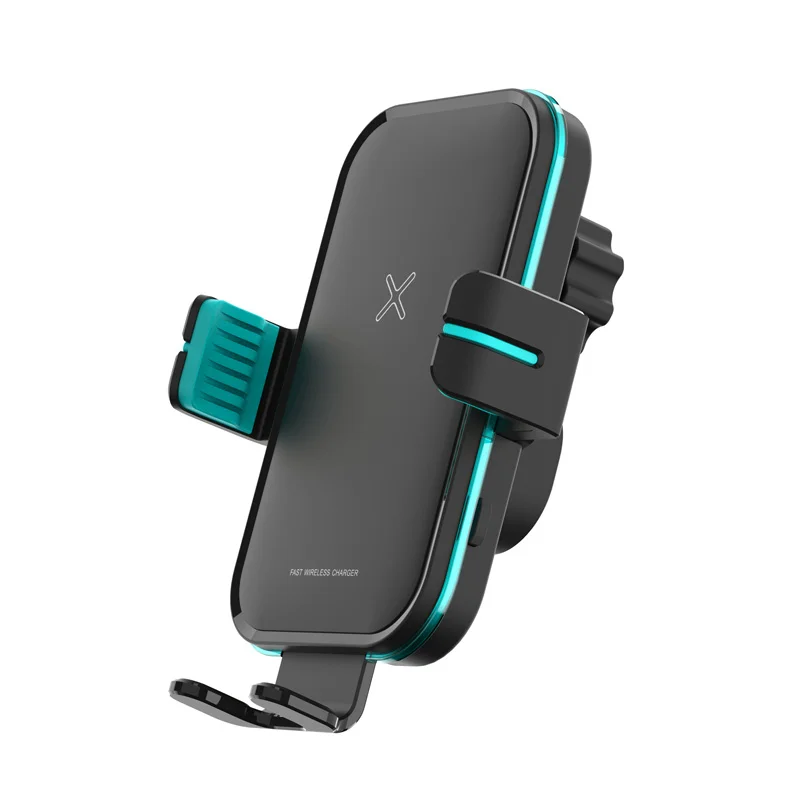 

US Automatic clamping qi wireless car charger mount 15W auto clamping phone holder charger