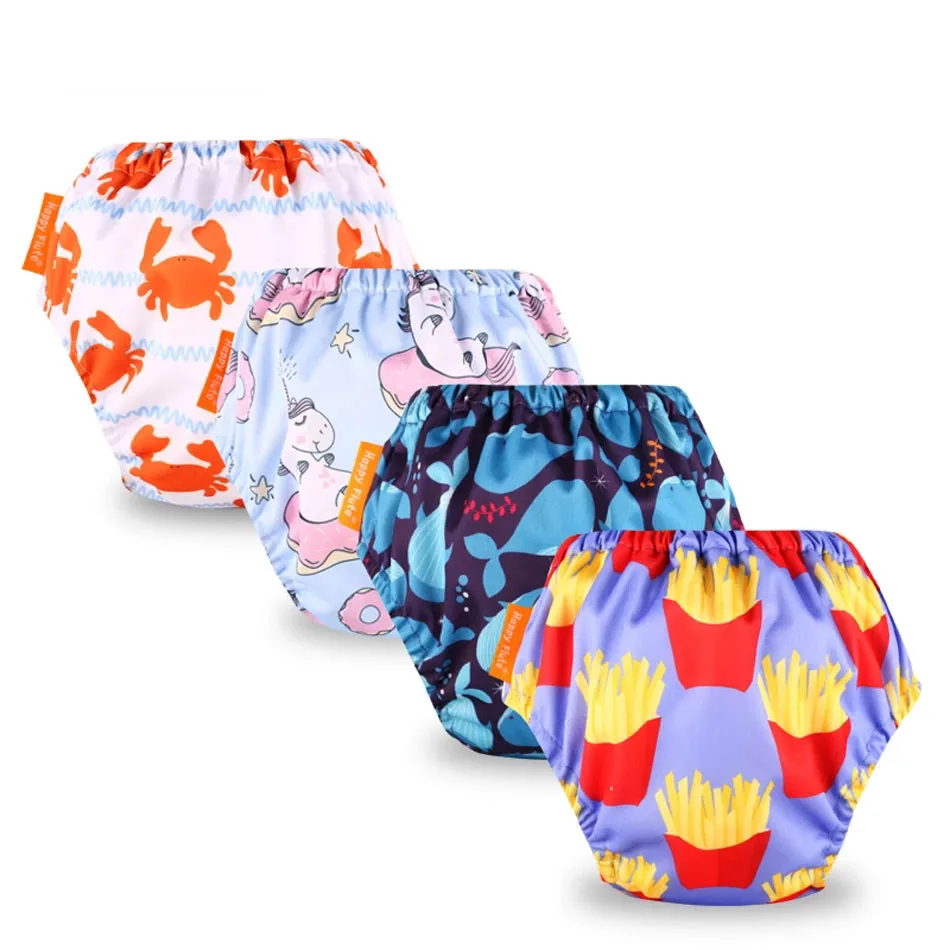 

Reusable Soft Cotton Baby Training Pants Waterproof  Training Diapers Nappy For Baby