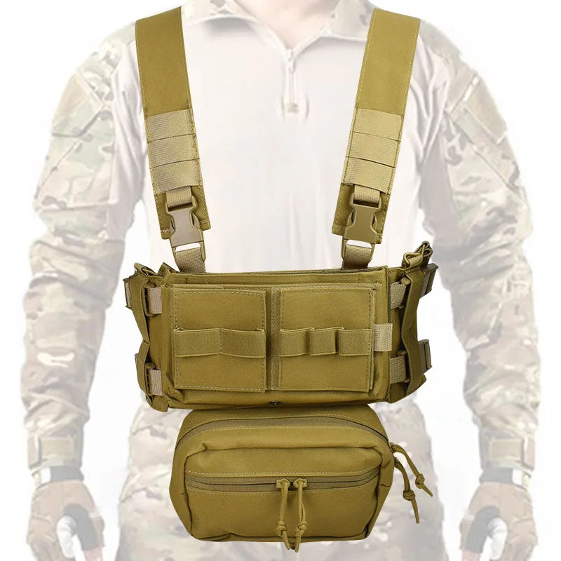 

Lightweight water bag tactical vest training vest carrying real CS equipment multi-functional chest hanging vest