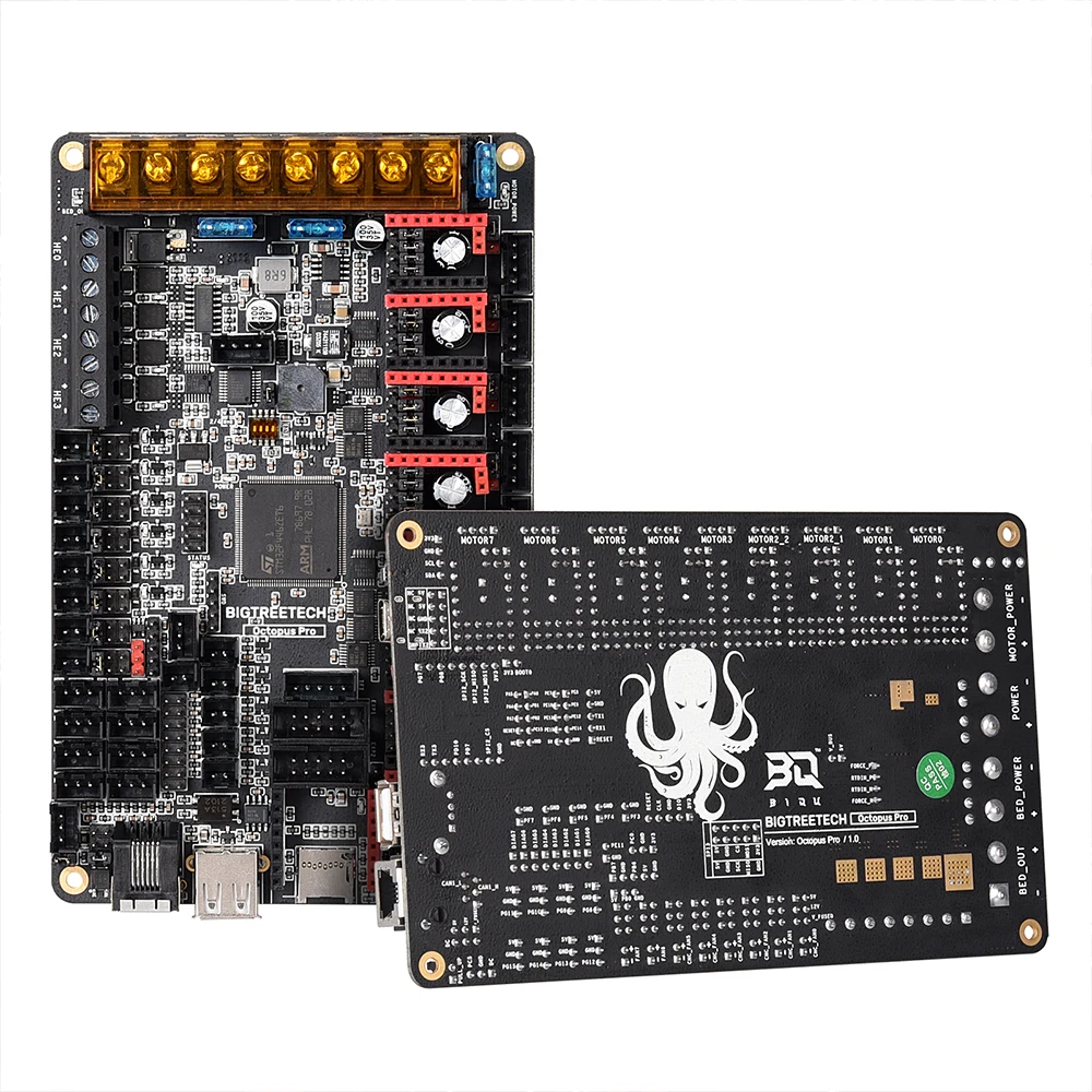 

Hot Sale 60v 8-Axis Octopus Control Board 3d Printer Parts 3d Printer Mainboard With Tmc2209 Uart Stepper Driver