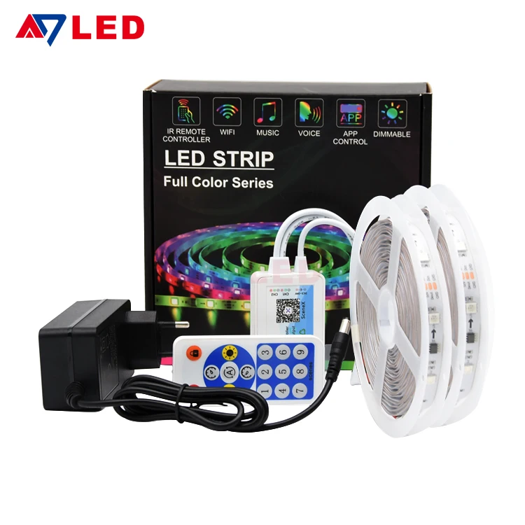 Smart Magic Tape LED Light Strip Set Color Changing Addressable Music Sync 10M LED Strip With Remote