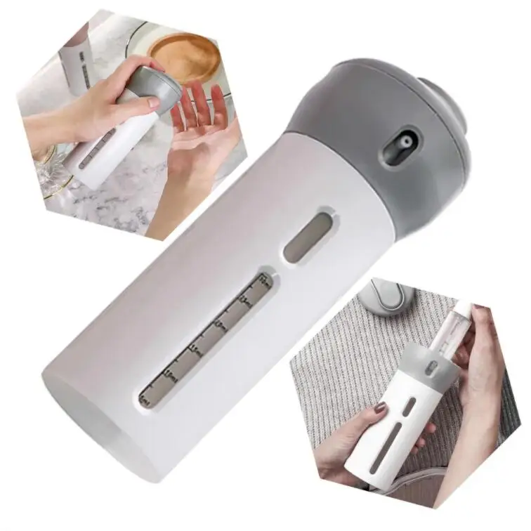 

4in1 Travel Sub-Bottle Set Portable Spray Bottles Travel Cosmetic Bottles Rotatable Lotion Dispenser Organizer For Outdoor