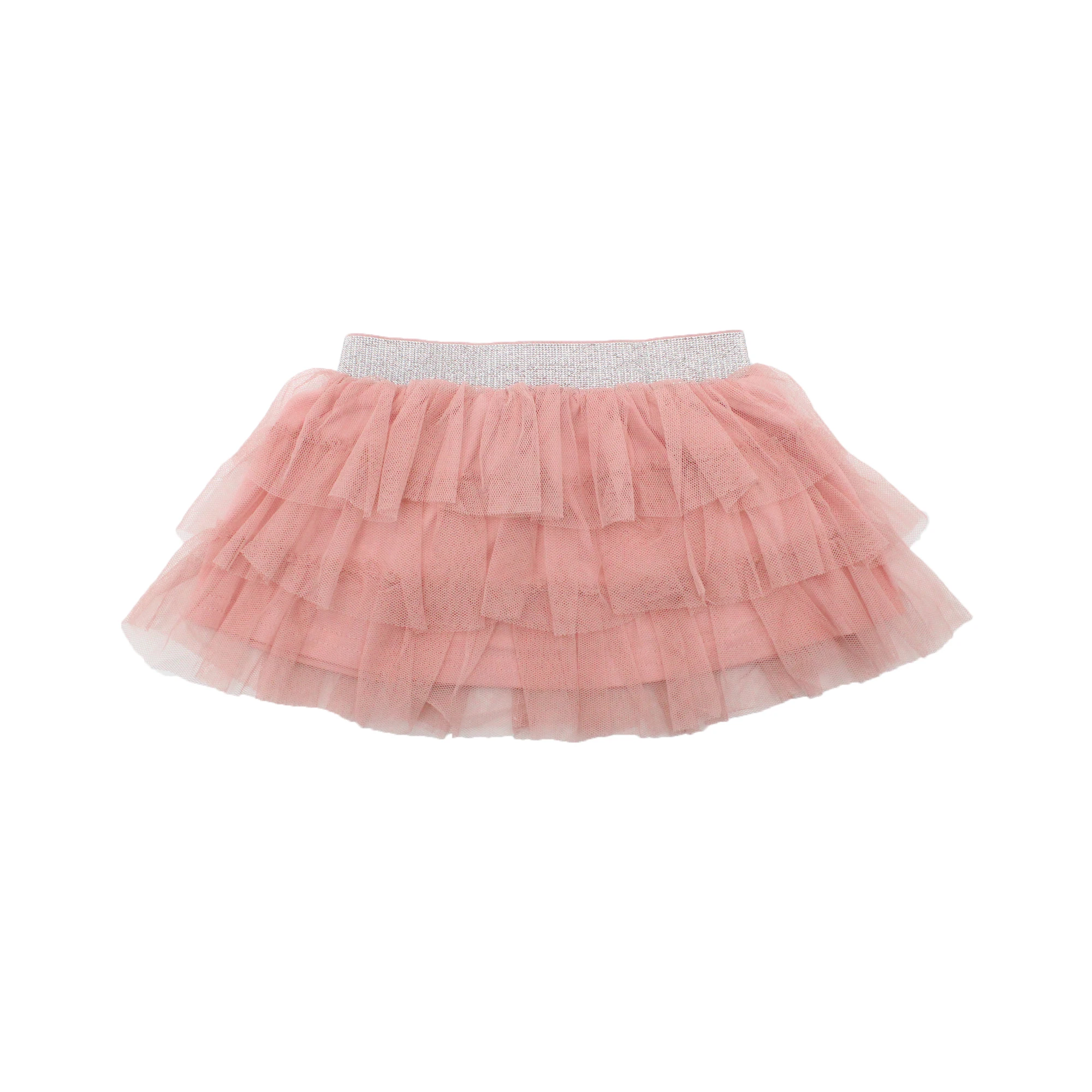 
Soft stretch belt S/J lining with mesh tutu skirt for baby fashionable clothing girl infant clothes with wholesale price 